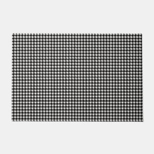 Paillasson Motif noir et blanc de pied-de-poule