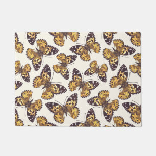 Paillasson Motif papillon de femme peinte