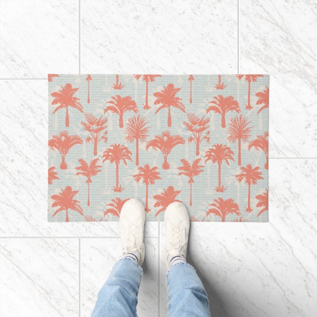 Paillasson Motif Pastel Palm Tree (Intérieur)