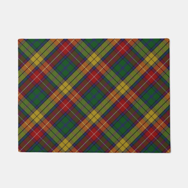 Paillasson Motif Plaid Buchanan Clan Tartan (Devant)