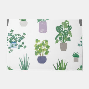 Paillasson motif plante