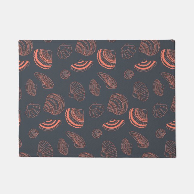 Paillasson Motif sans joint avec coquillages (Devant)