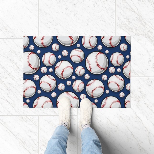 Paillasson Motif sportif de baseball (Intérieur)