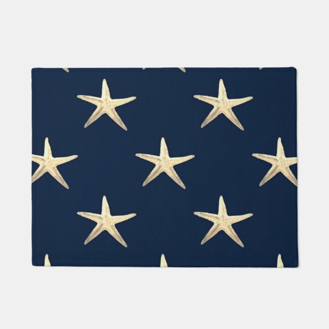 Paillasson Motif Starfish sur Solid Arrière - plan (Devant)