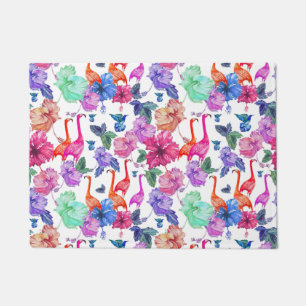 Paillasson Motif tropical d'aquarelle