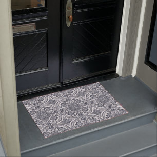 Paillasson Motif White Bee Mandala