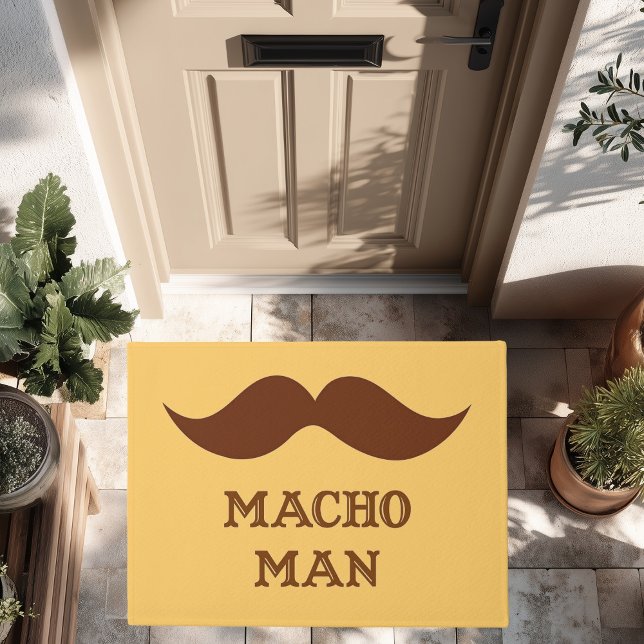 Paillasson Moustache macho drôle d'homme (Créateur téléchargé)