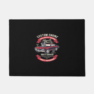 Paillasson muscle moteur personnalisé classique garage sale