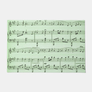 Paillasson Musique en feuille verte