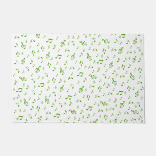 Paillasson musique, musical, note, mélodie, noir, son, clef,