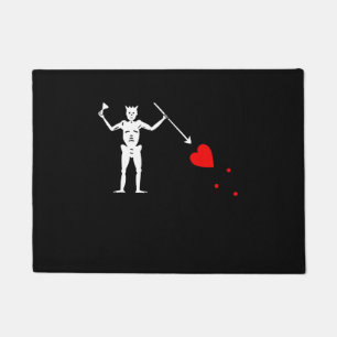 Paillasson Natte de drapeau de pirate de Blackbeard