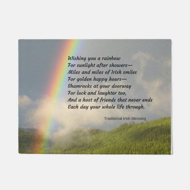 Paillasson Natte irlandaise traditionnelle de bénédiction (Devant)