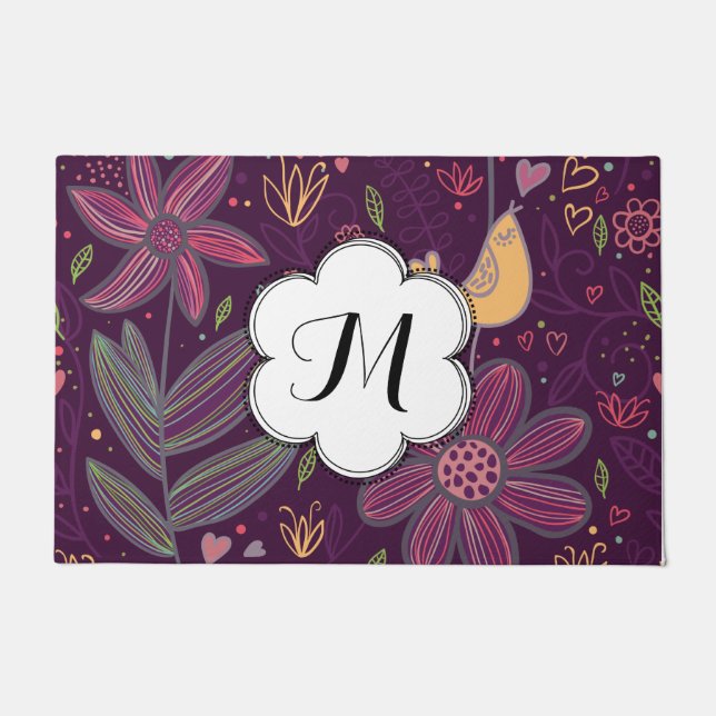 Paillasson Natte jaune de birdie de coutume oh (Devant)