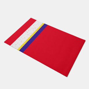 Paillasson Nautique rouge, blanc et bleu dévêtu