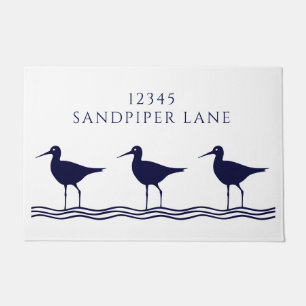 Paillasson Nautique White Marine Blue Sandpipers Adresse