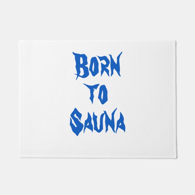 Paillasson Né au sauna finlandais Sauna Doormat (blanc) (Devant)