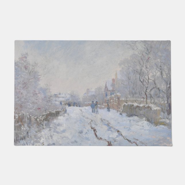 Paillasson Neige à Argenteuil (par Claude Monet) (Devant)