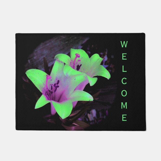 Paillasson Neon Lilies Doormat (Devant)