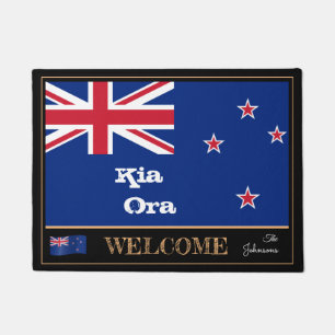 Paillasson New Zealand Flag & Kia Ora House