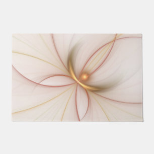 Paillasson Noblement cuivre et or Art fractal abstrait modern