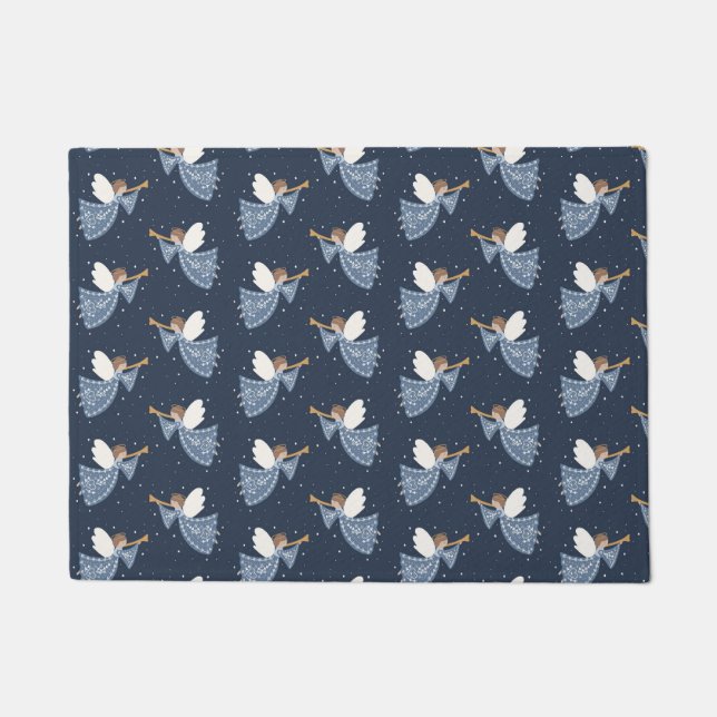 Paillasson Noël Angel Paix sur Terre Fête de Noël (Devant)