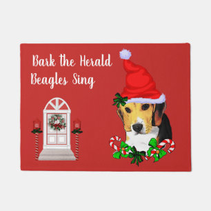 Paillasson Noël Beagle mignon