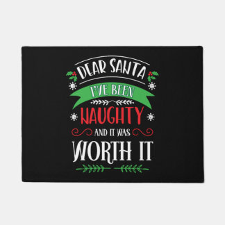Paillasson Noël Cher Père Noël J_ve Été Naughty Funny Noël