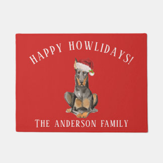 Paillasson Noël Doberman