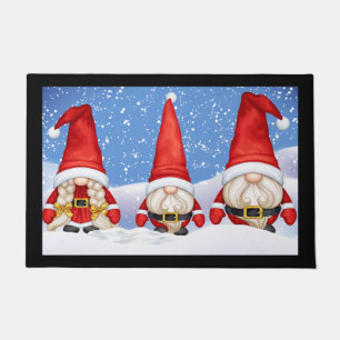 Paillasson Noël Gnome Porte Mat