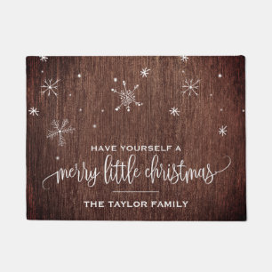 Paillasson Noël rustique du flocon de neige