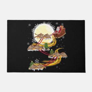 Paillasson Noël Santa Claus Riding Turtle Funny Turtle X