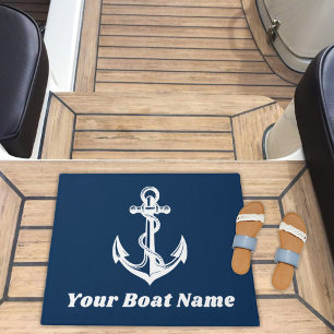 Paillasson Nom de bateau d'ancre de marine nautique