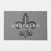 Nom de famille audacieux de Silver Fleur de Lis