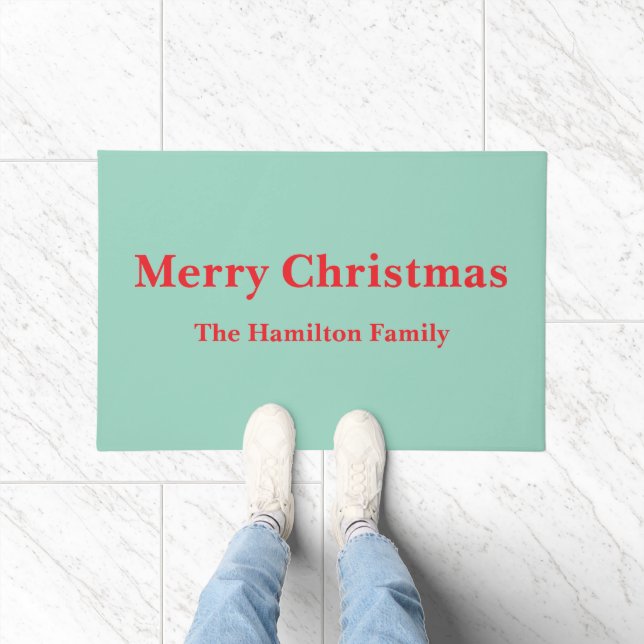 Paillasson Nom de famille de Noël (Intérieur)