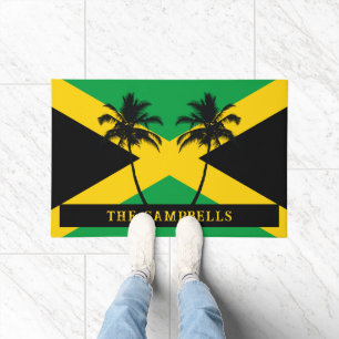Paillasson Nom de famille du drapeau jamaïcain