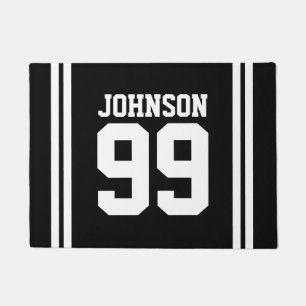Paillasson Nom de famille personnalisé numéro de maillot de s