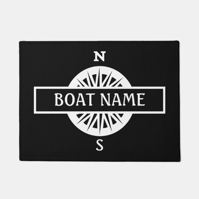 Paillasson Nom du bateau Compass Dock Mat (Devant)