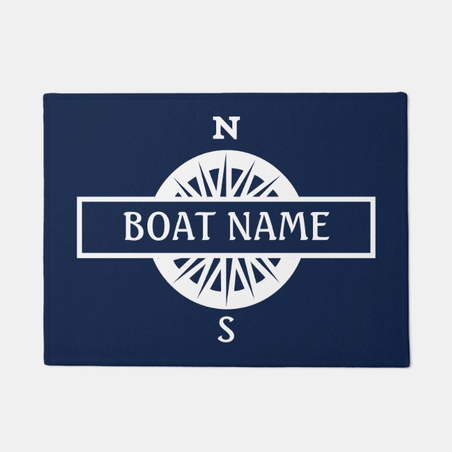 Paillasson Nom du bateau Compass Dock Mat (Devant)