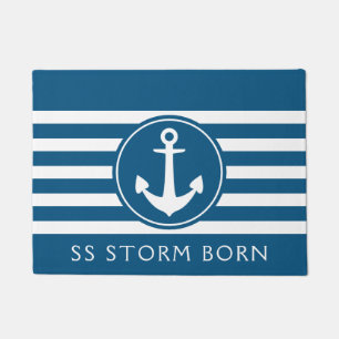 Paillasson Nom du bateau d'Ancre maritime Porte