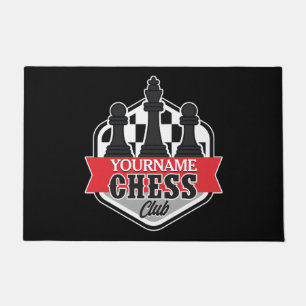Paillasson Nom personnalisé Chess Player Club Checkmate