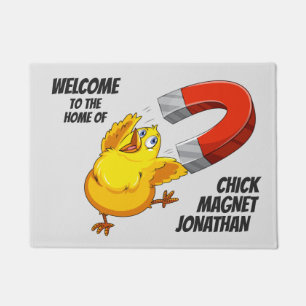 Paillasson Nom personnalisé Chick Magnet