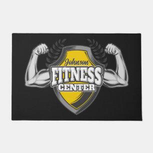 Paillasson Nom personnalisé Muscle Fitness Trainer Gym