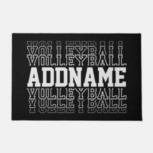 Paillasson NOM PERSONNALISÉ Vanisant Volleyball Logo Joueur d