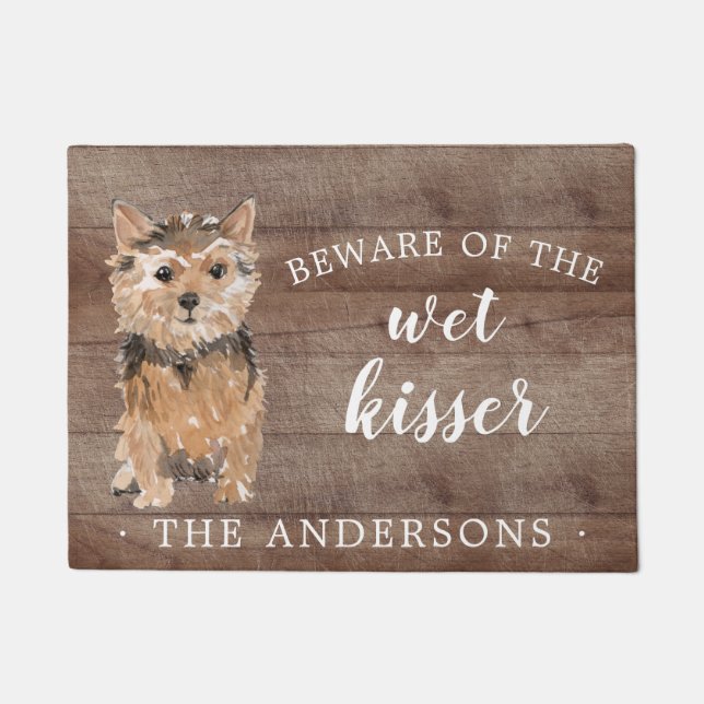 Paillasson Norfolk Terrier Dog Porte Mat Personnalisé (Devant)