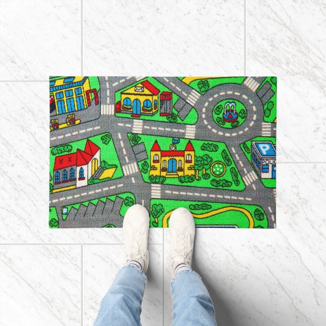 Paillasson nostalgie des années 90, Moquette de piste Voiture (Intérieur)