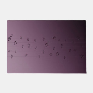 Paillasson Notes musicales Ombre foncé