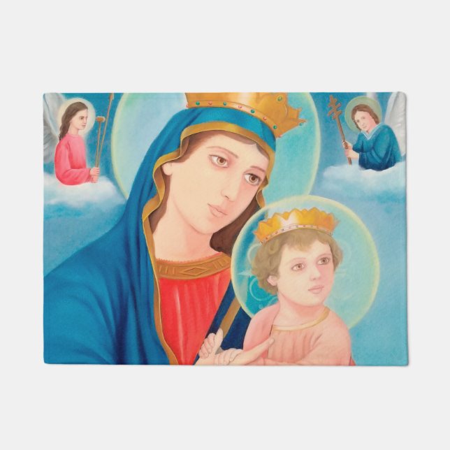 Paillasson Notre-Dame de Perpétuel aide catholique (Devant)