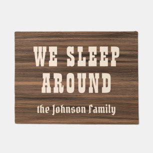 Paillasson Nous dormons autour de la famille faite sur