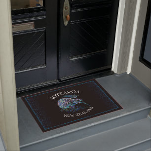 PAILLASSON NOUVELLE ZÉLANDE CARTE ROGNES PAUA DOORMAT