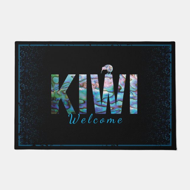 PAILLASSON NOUVELLE-ZÉLANDE KIWI SIMPLE PAUA DOORMAT (Devant)